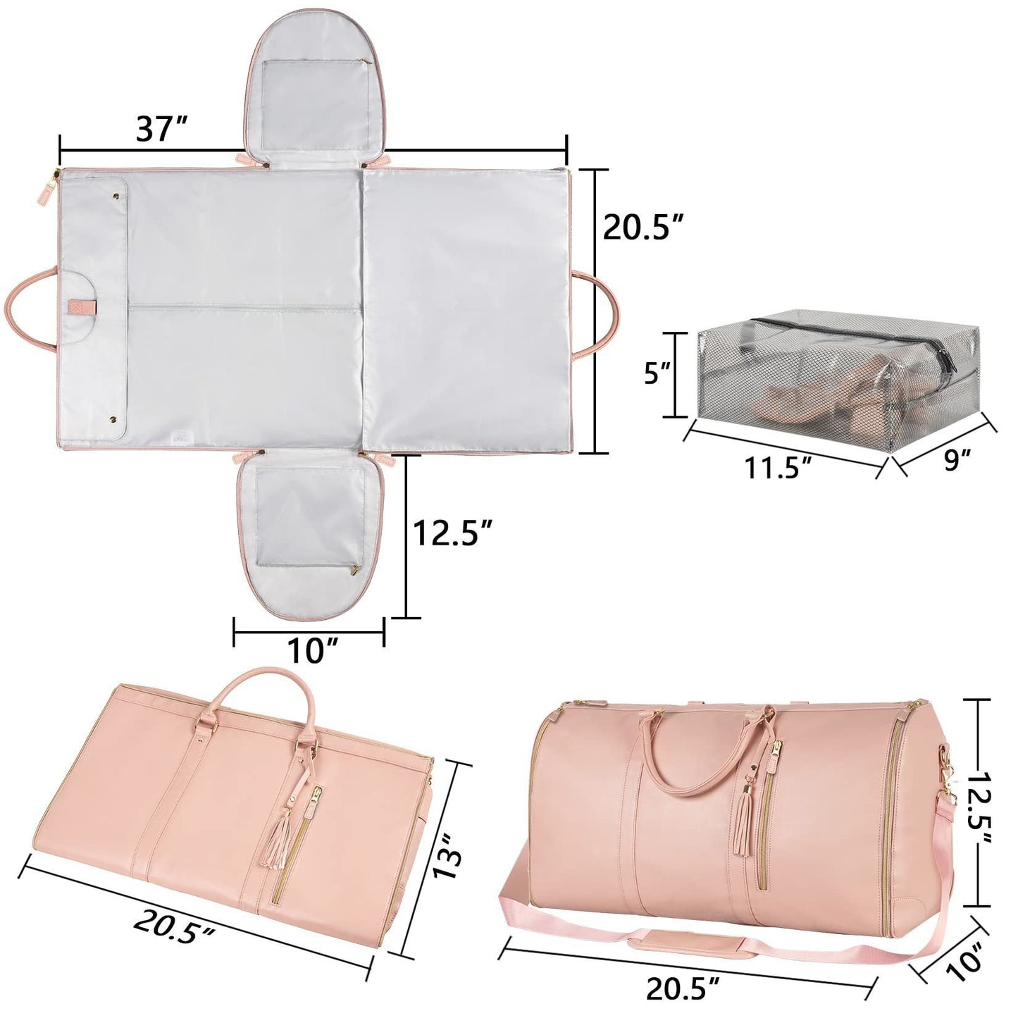 2 - in - 1 Reise Tasche – Praktisch, Elegant & Vielseitig - TheLoveBoutique