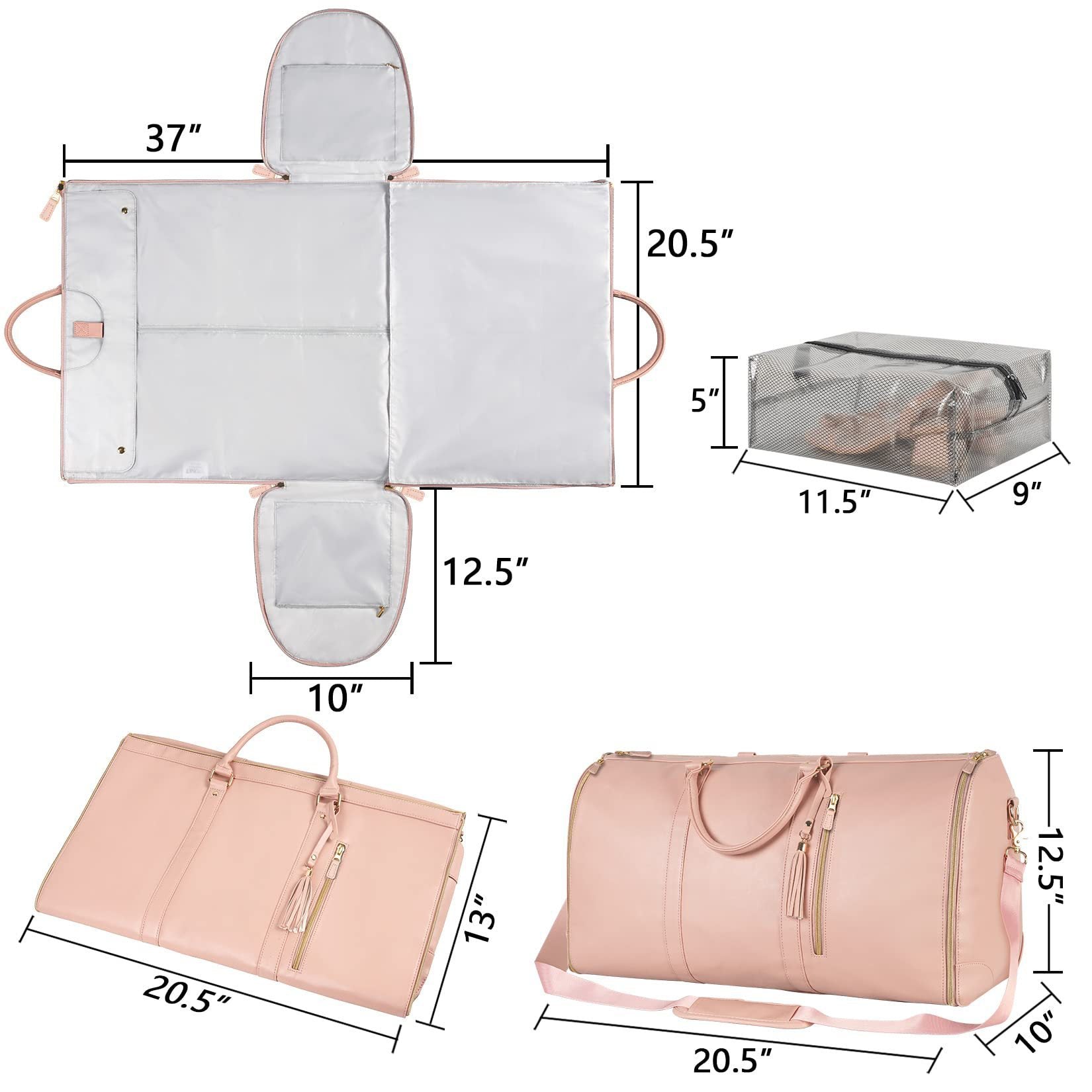 2 - in - 1 Reise Tasche – Praktisch, Elegant & Vielseitig - TheLoveBoutique