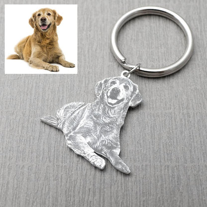 Custom Keychain Picture Keyring Dog Photo Pet Memo - TheLoveBoutique