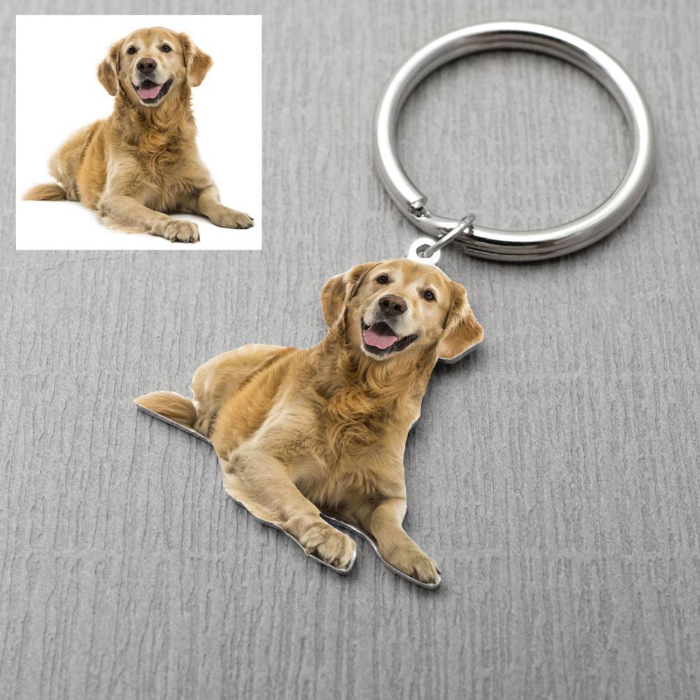 Custom Keychain Picture Keyring Dog Photo Pet Memo - TheLoveBoutique