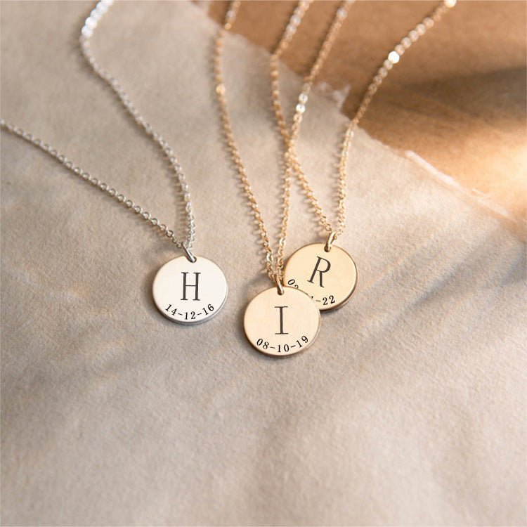 Lettering pendant necklace - TheLoveBoutique